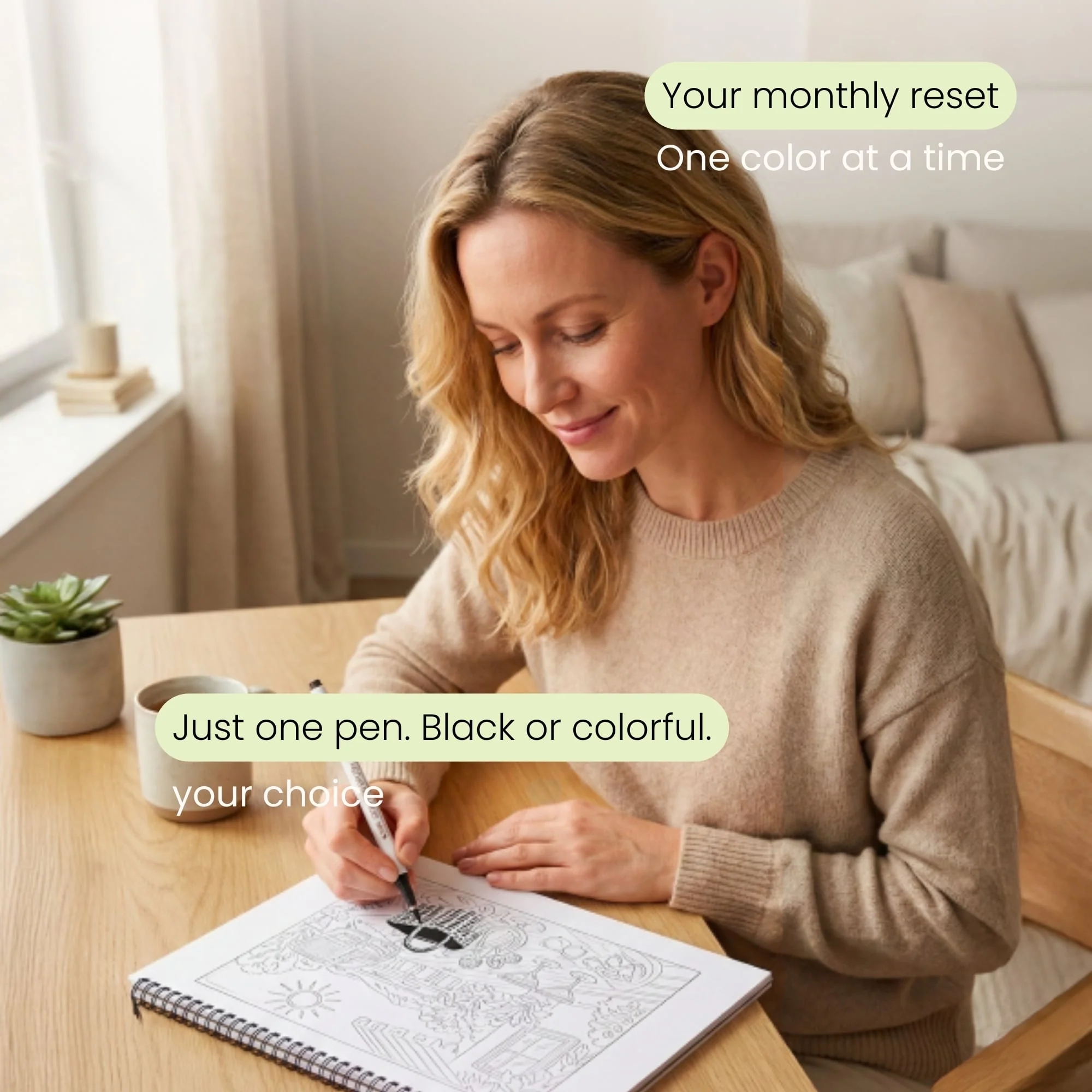 One Color Coloring - Calendar 2026 - Image 7