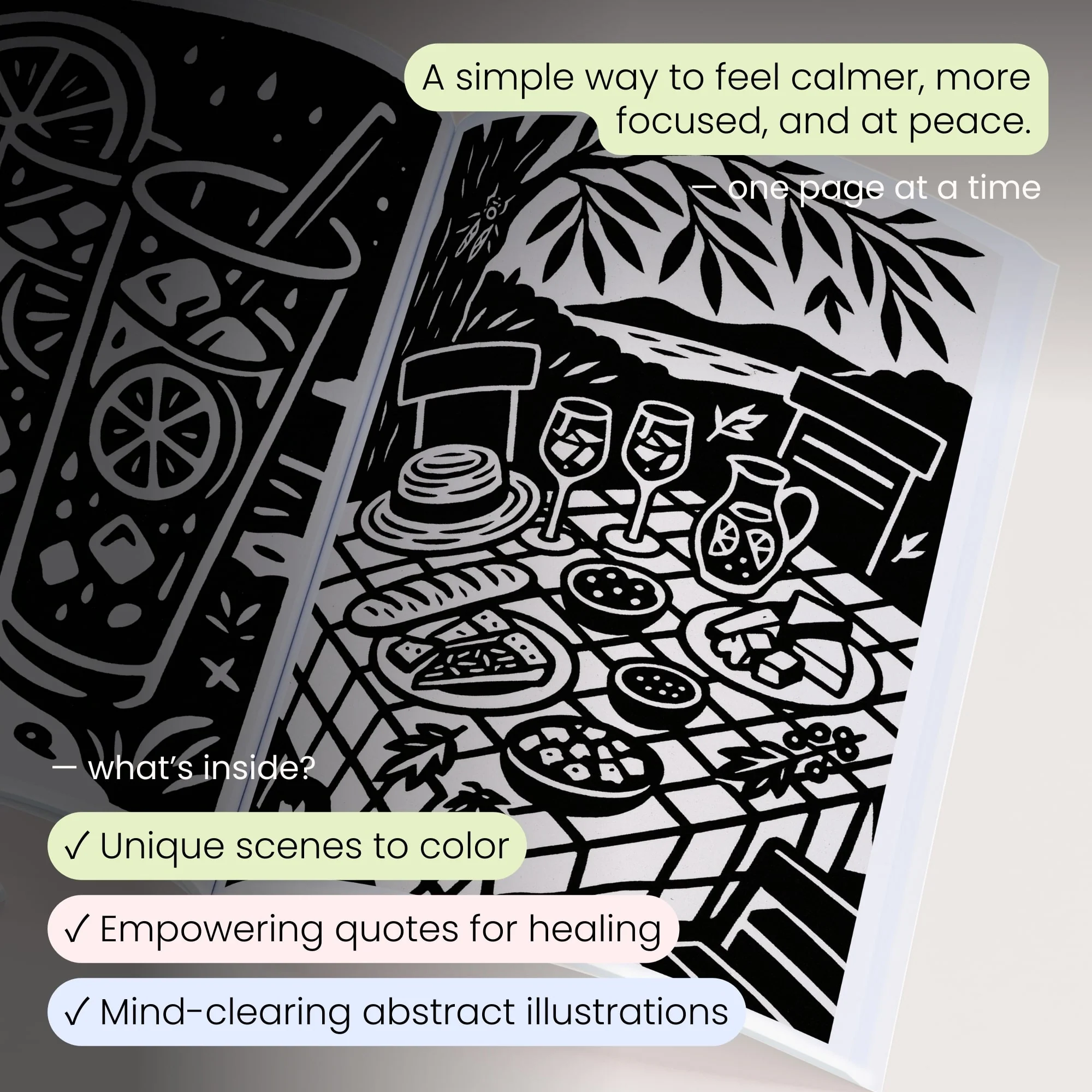 One Color Coloring Book - Flowers Edition - Image 7