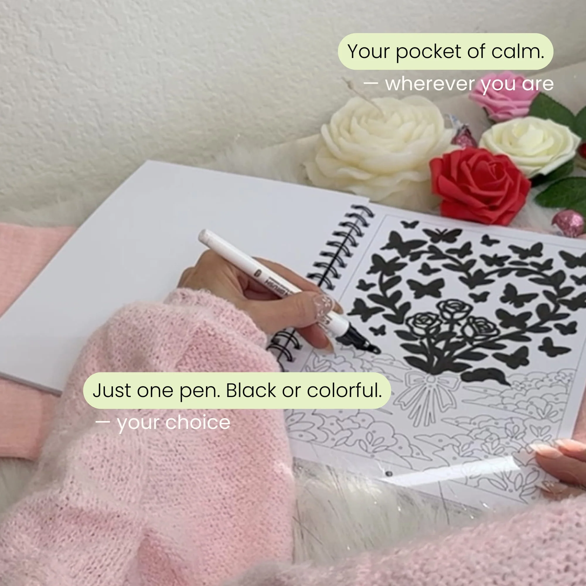 One Color Coloring Book - Love Edition - Image 3