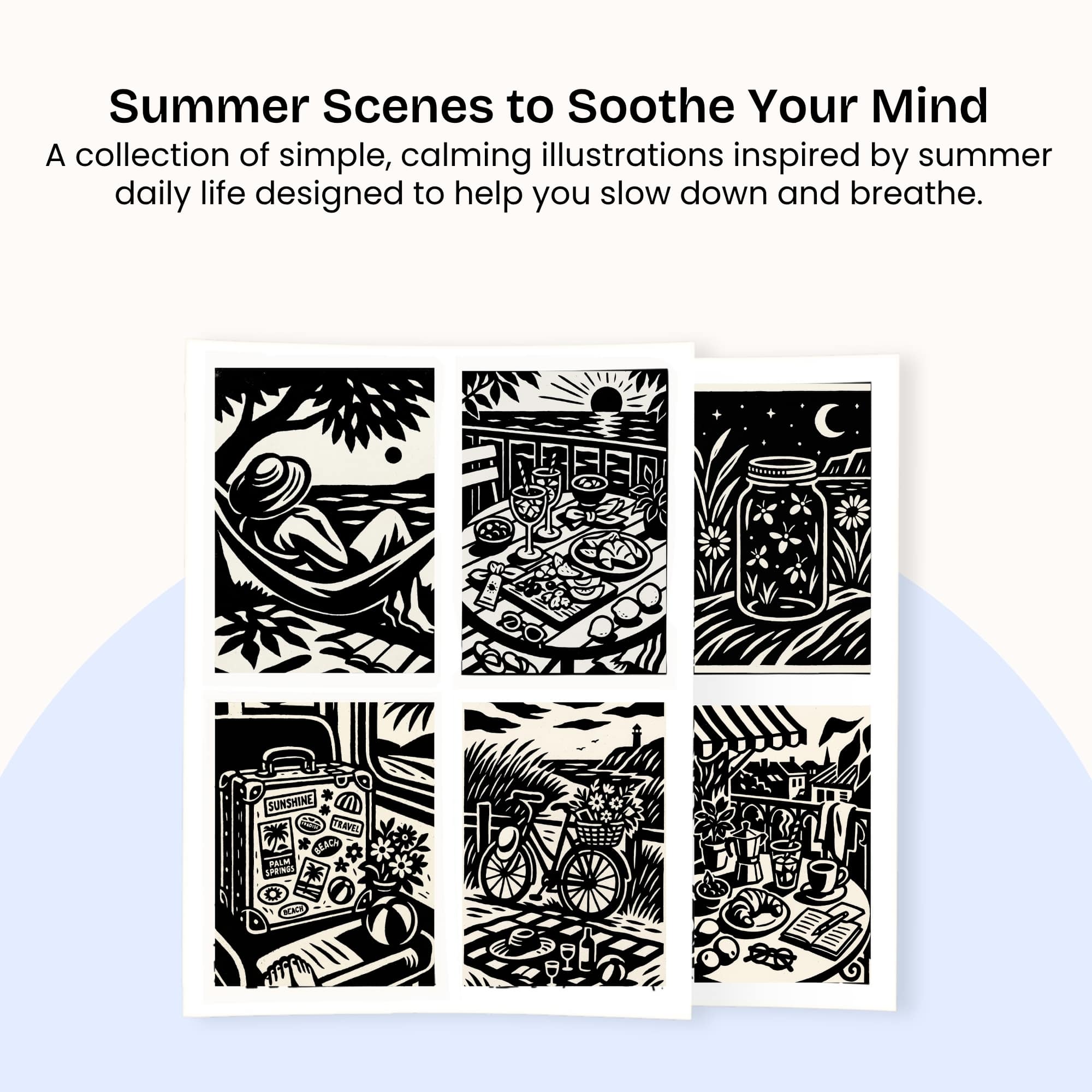 One Color Coloring Book - Summer Edition - Image 6