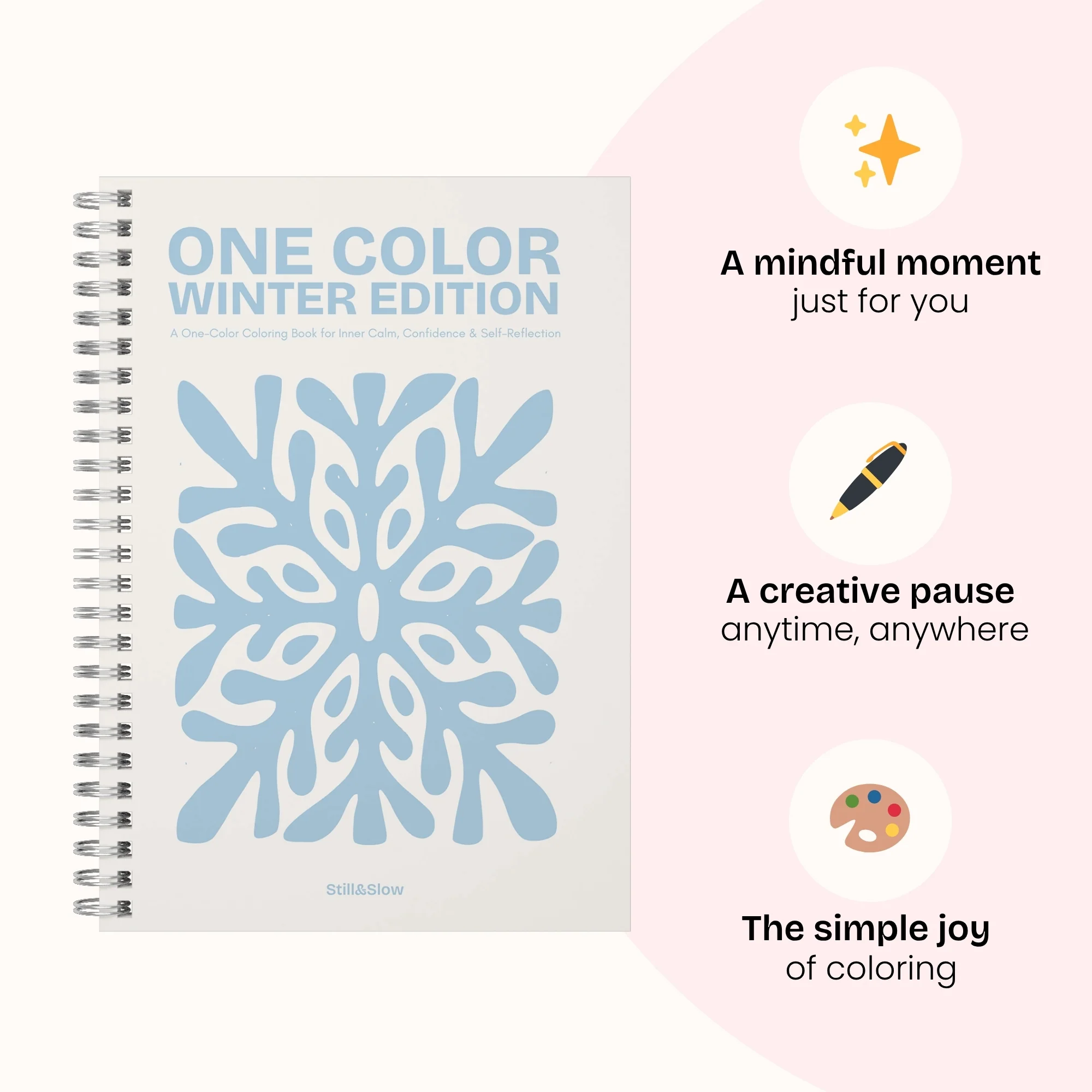 One Color Coloring Book - Winter Edition - Image 5